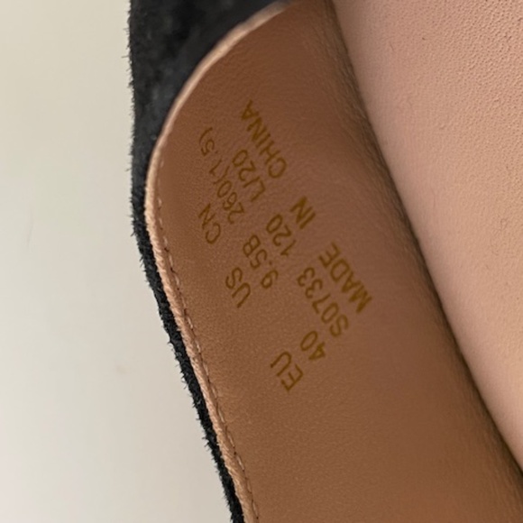 Stuart Weitzman Addy Suede and Patent Slingback Pumps - Picture 10 of 11